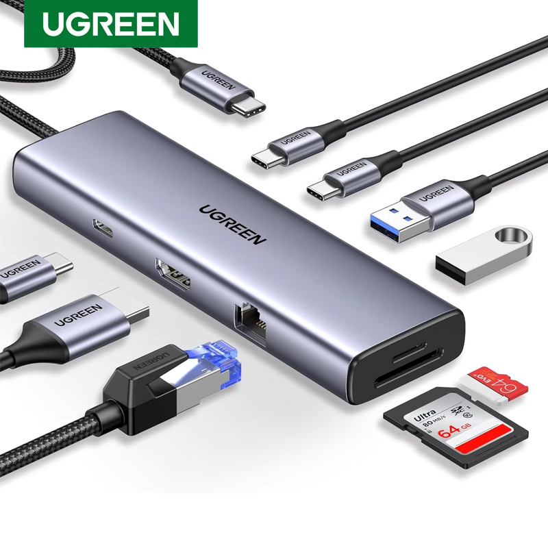 Usb C Hub - UGREEN Revodok 9 em 1 USB