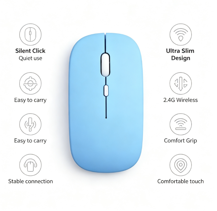 Rato sem fios HTMCK compatível - Laptop Mouse avaliação e preço